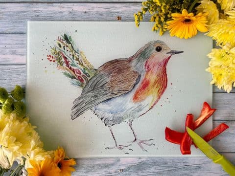 ROBBIE THE ROBIN CHOPPING BOARD