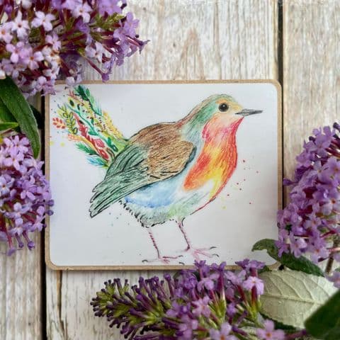 ROBBIE THE ROBIN ECO FRIDGE MAGNET