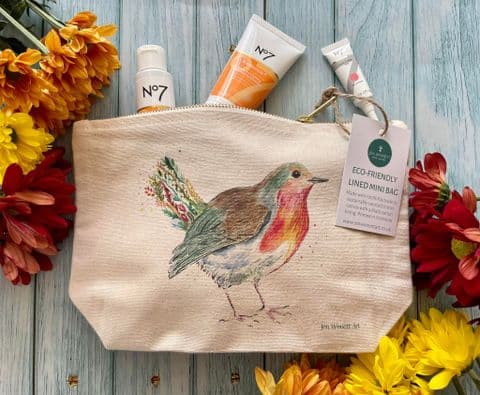 ROBBIE THE ROBIN LINED MINI BAG