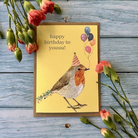 ROBIN BIRTHDAY ECO CARD