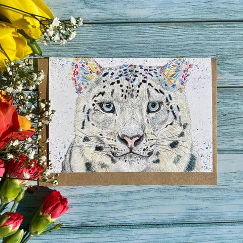 SAPPHIRE THE SNOW LEOPARD ECO-CARD