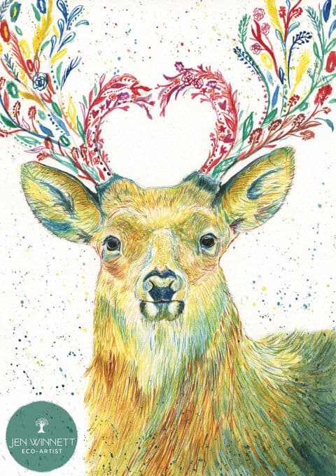 SERENITY THE STAG - SIGNED PRINT