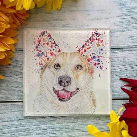 SUSAN THE CORGI ECO-COASTER