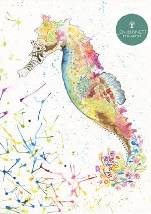 SYMPHONY THE SEA HORSE PRINT