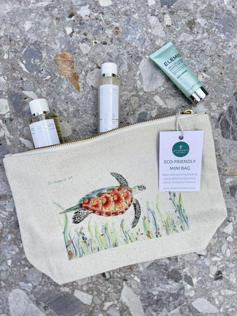 TRANQUILITY THE TURTLE LINED MINI BAG