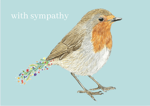WITH SYMPATHY ROBIN ECO CARD