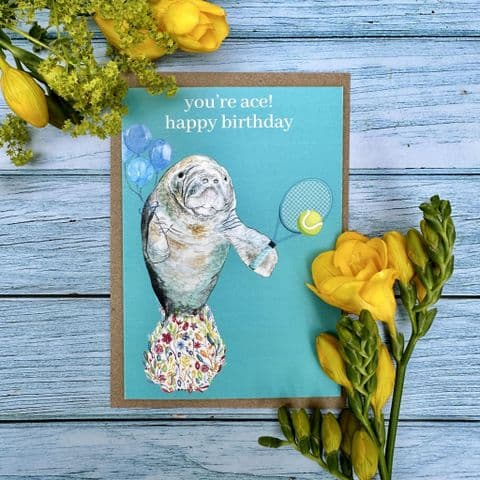 YOU'RE ACE MANATEE ECO CARD