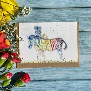 ZIG AND ZAG ZEBRA ECO-CARD