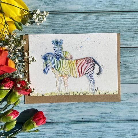ZIG AND ZAG ZEBRA ECO-CARD