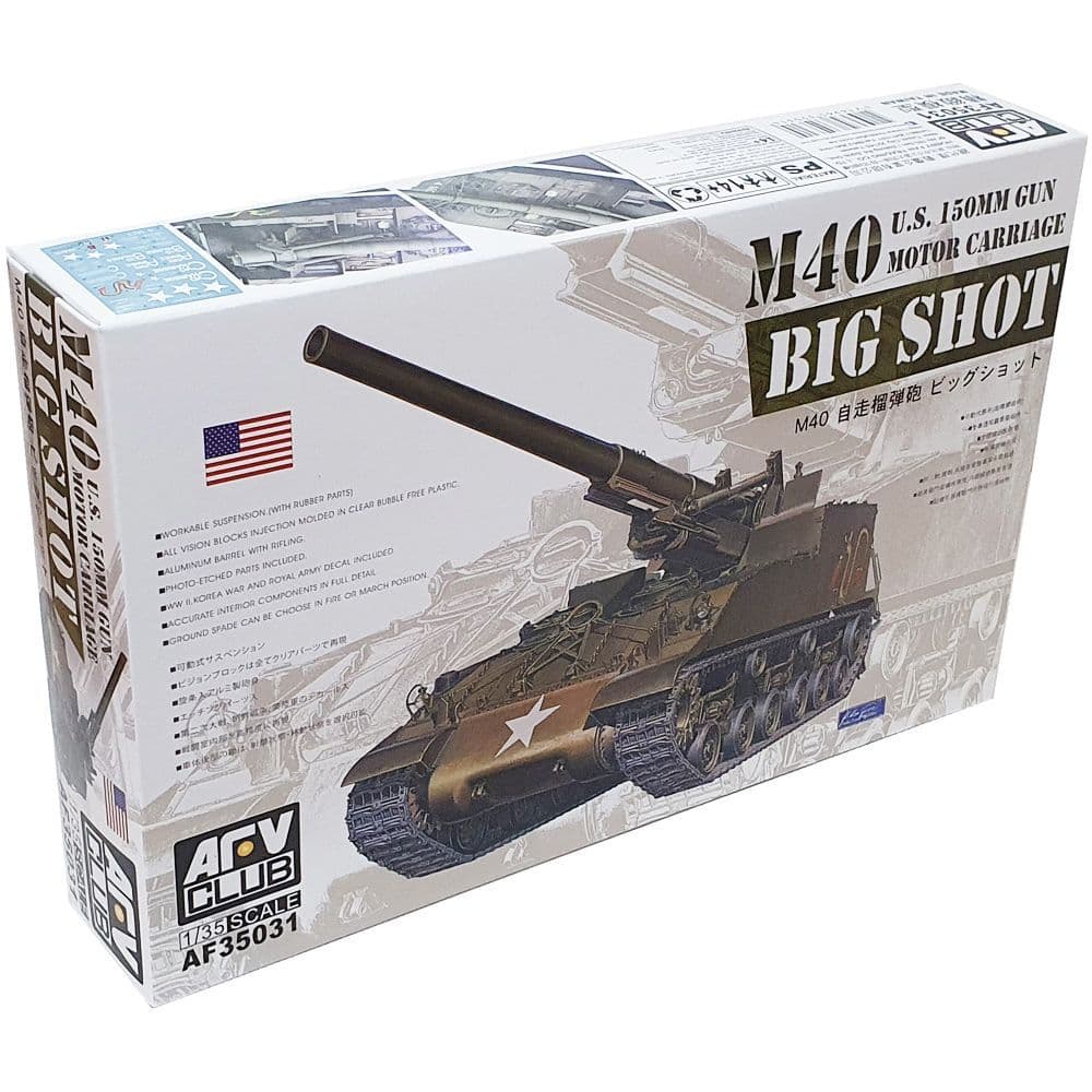 AFV Club M40 Big Shot U.S. WWII 150mm Gun Motor Carriage SelfPropelled