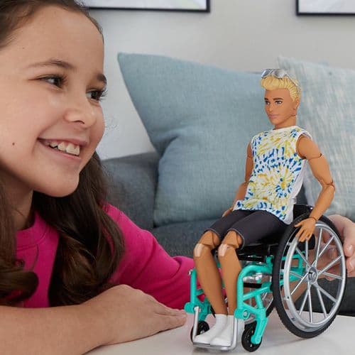 Barbie Ken Poseable Doll with Wheelchair (167)