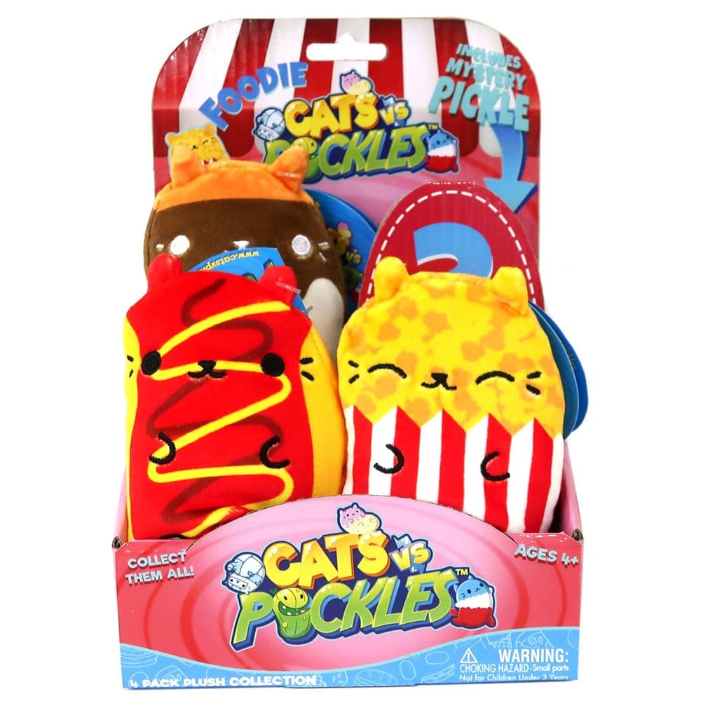 Cats vs Pickles Foodie 4 Pack Plush Collection
