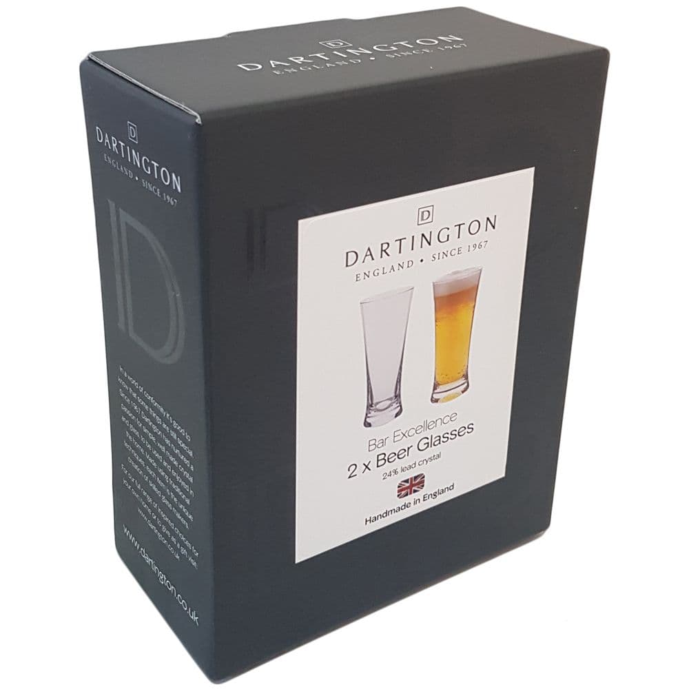 Dartington Crystal Bar Excellence Beer Glasses (PAIR)