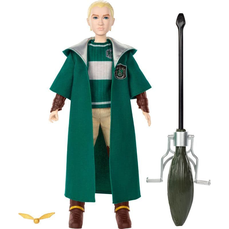 Harry Potter Slytherin Quidditch Robes Poseable Draco Malfoy Action Figure