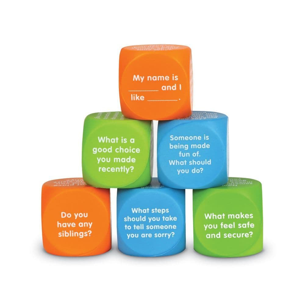 Learning Resources Let's Talk Cubes Conversation Dice