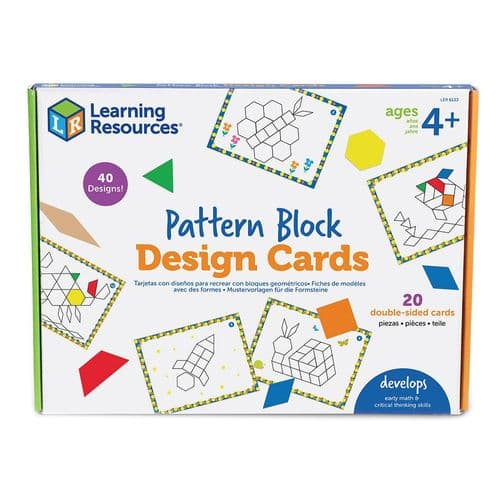 Learning Resources Pattern Block Design Cards Learning resources pattern block design cards