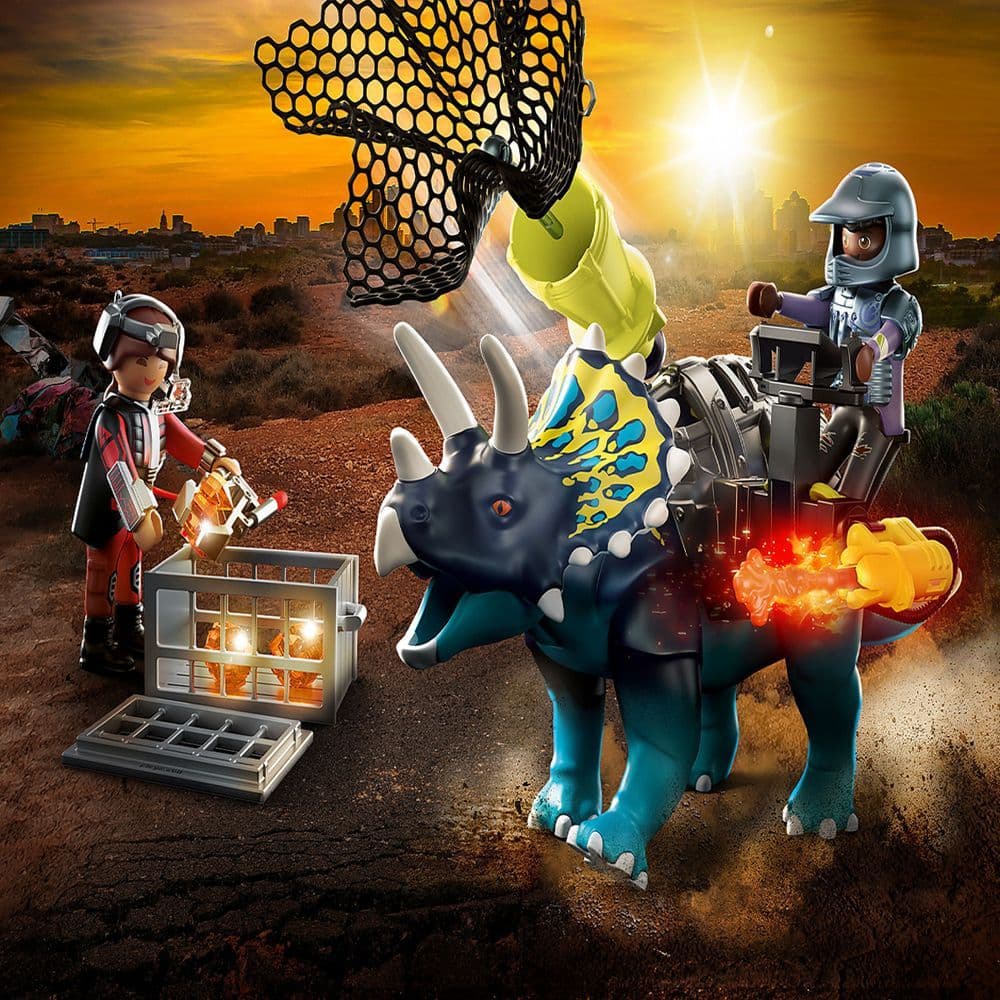 Playmobil Dino Rise Triceratops: Battle for the Legendary Stones