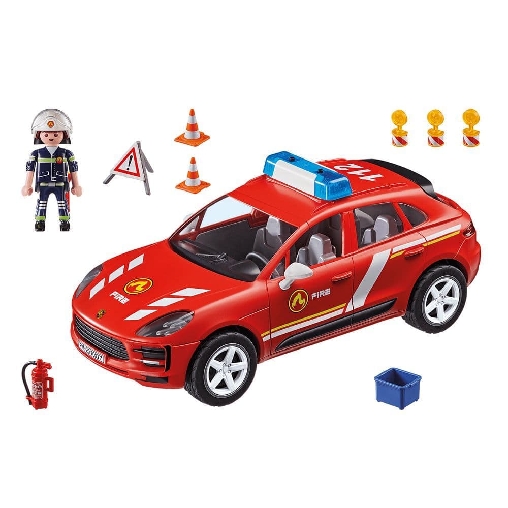 Playmobil Porsche Macan S Fire Brigade Vehicle Playset