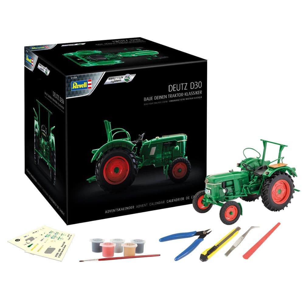 Revell Deutz D30 Tractor Advent Calendar Model Kit EasyClick System