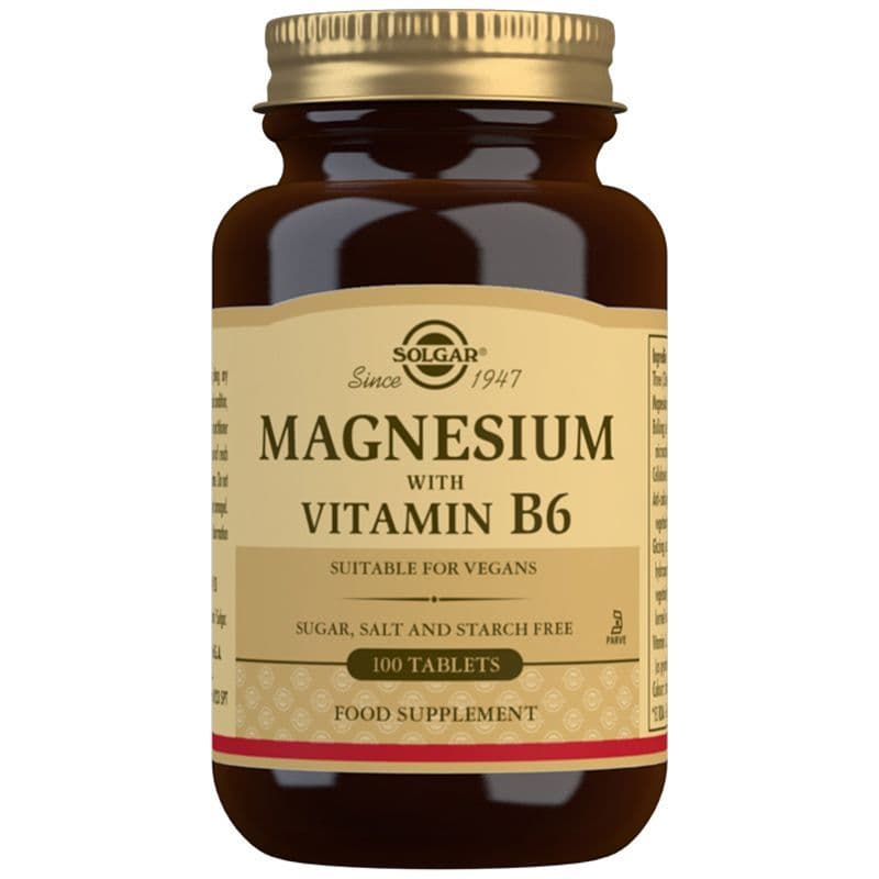 Solgar Magnesium plus Vitamin B6 100 TABLETS