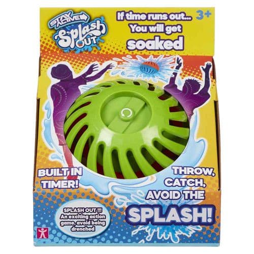Splash Out Ball Hot Potato Throwing Game Water Bomb Timer GREEN and PURPLE