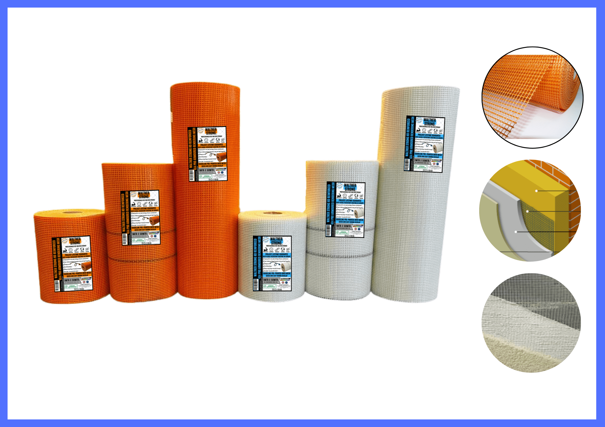 Mesh Rrendering Walther HD Reinforced Armoured Render Mesh 500mm x 50m