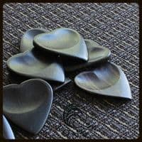 Heart Tones - Ebony - 1 Guitar Pick | Timber Tones