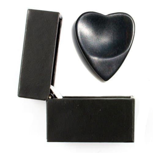 Heart Tones - Ebony - 1 Guitar Pick | Timber Tones