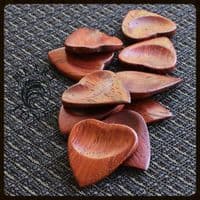 Heart Tones - Padauk - 1 Guitar Pick | Timber Tones