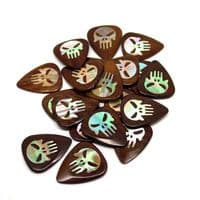 Punisher Tones Indian Chestnut and Greenlip Abalone 1 Pick