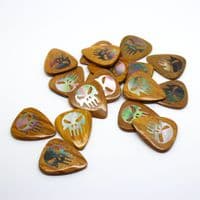 Punisher Tones Lignum Vitae and Black Pearl 1 Pick