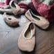 Backorder Omaking Kids' Soft-Soled Leather Slippers Gymnastic Dance Shoes Beige
