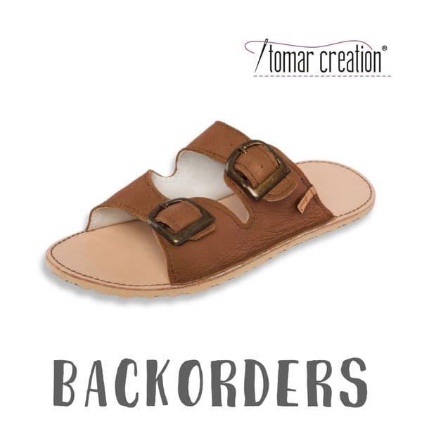 Backorder Tomar Creation Nature Double Buckle Leather Slipons
