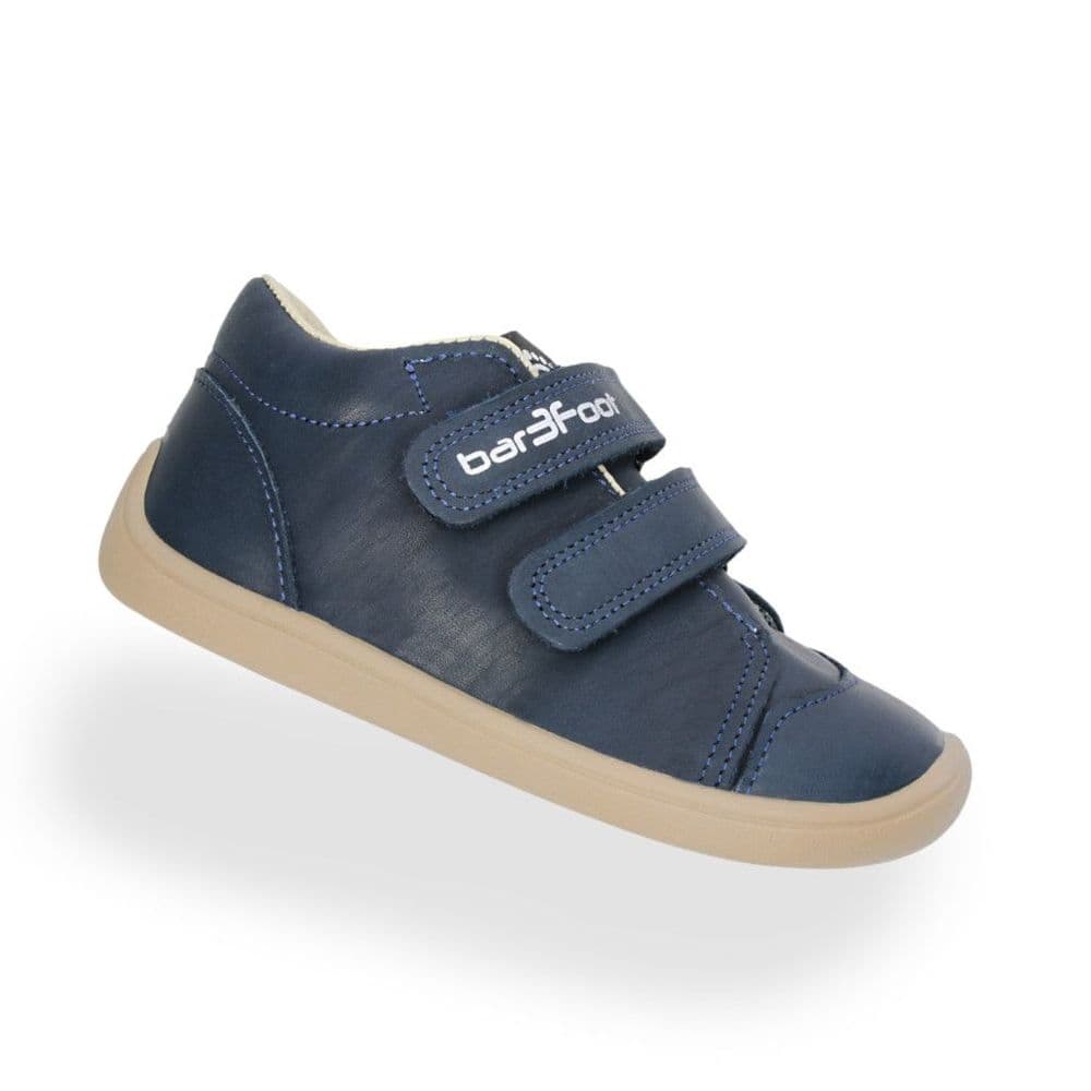 Bar3foot Smart Leather Barefoot Shoes - Navy