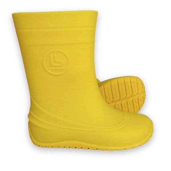 Bareboo Barefoot Rain Boots Wellies - Yellow