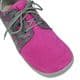Beda Barefoot Low Leather Lace-Up Shoes Unicorn Grey Pink