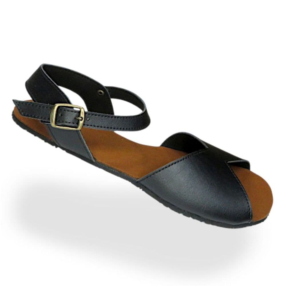BioWorld Aguilar Vegan Barefoot Sandals - Black