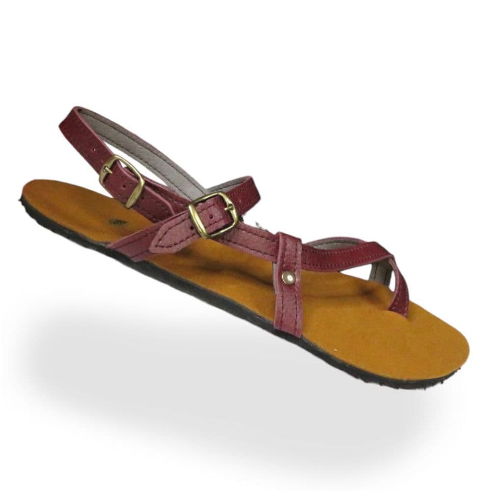 BioWorld Peleo Vegan Barefoot Sandals - Bordeaux