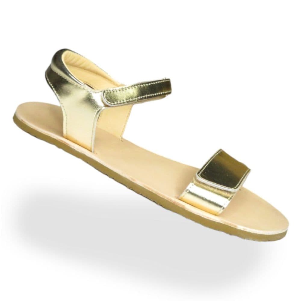 Ef Barefoot Ladies' Leather Sandals - Gold