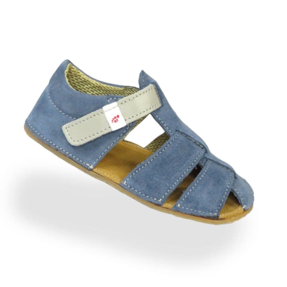 Ef Barefoot Leather Sandals - Blue
