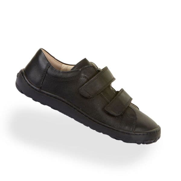 Froddo Barefoot Alex Leather School Shoes Black  | Flexible Kids Shoes