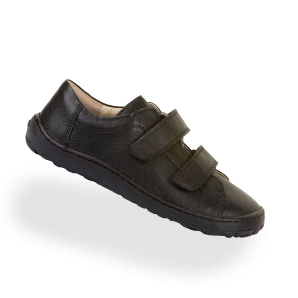 Froddo Barefoot Alex Leather School Shoes Black  | Flexible Kids Shoes