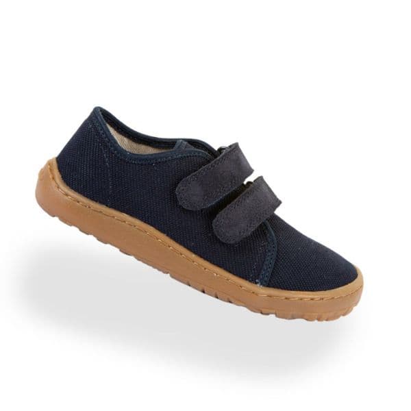 Froddo Barefoot Canvas Trainers Dark Navy  | Flexible Kids Shoes