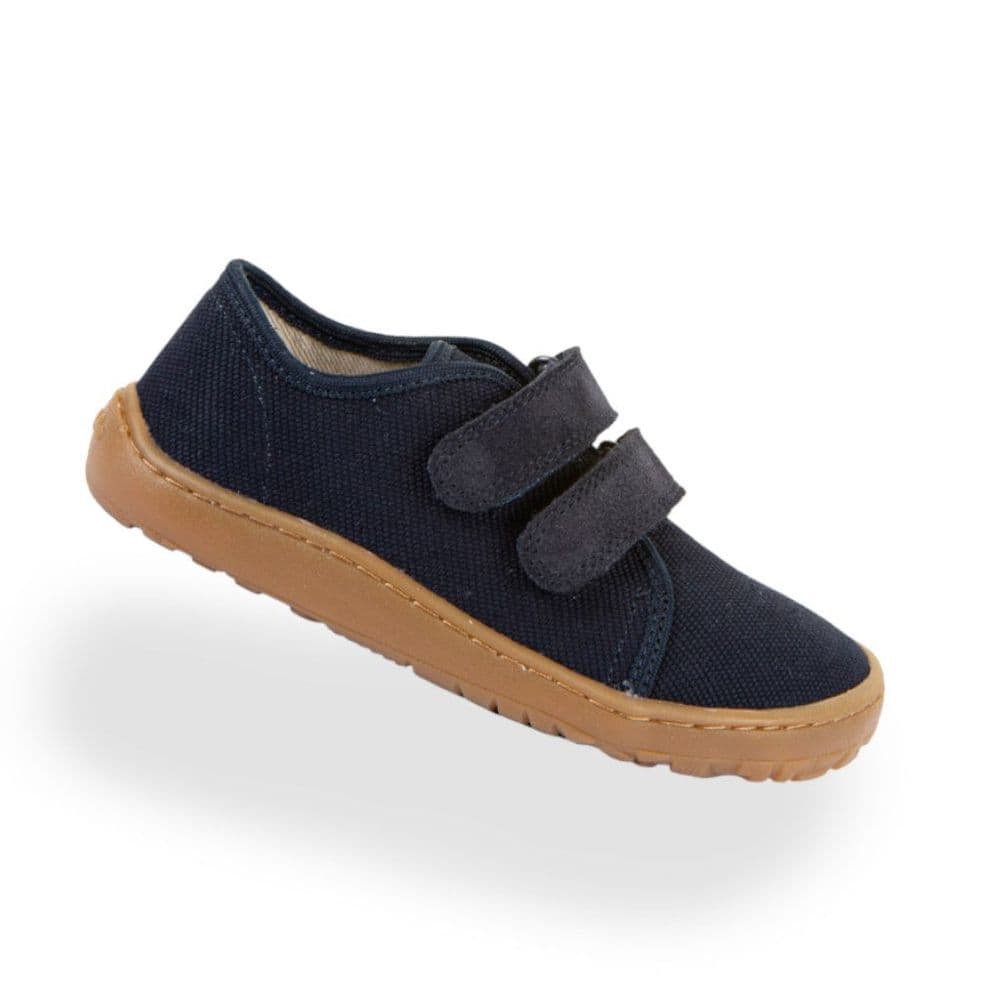 Froddo Barefoot Canvas Trainers Dark Navy | Flexible Kids Shoes