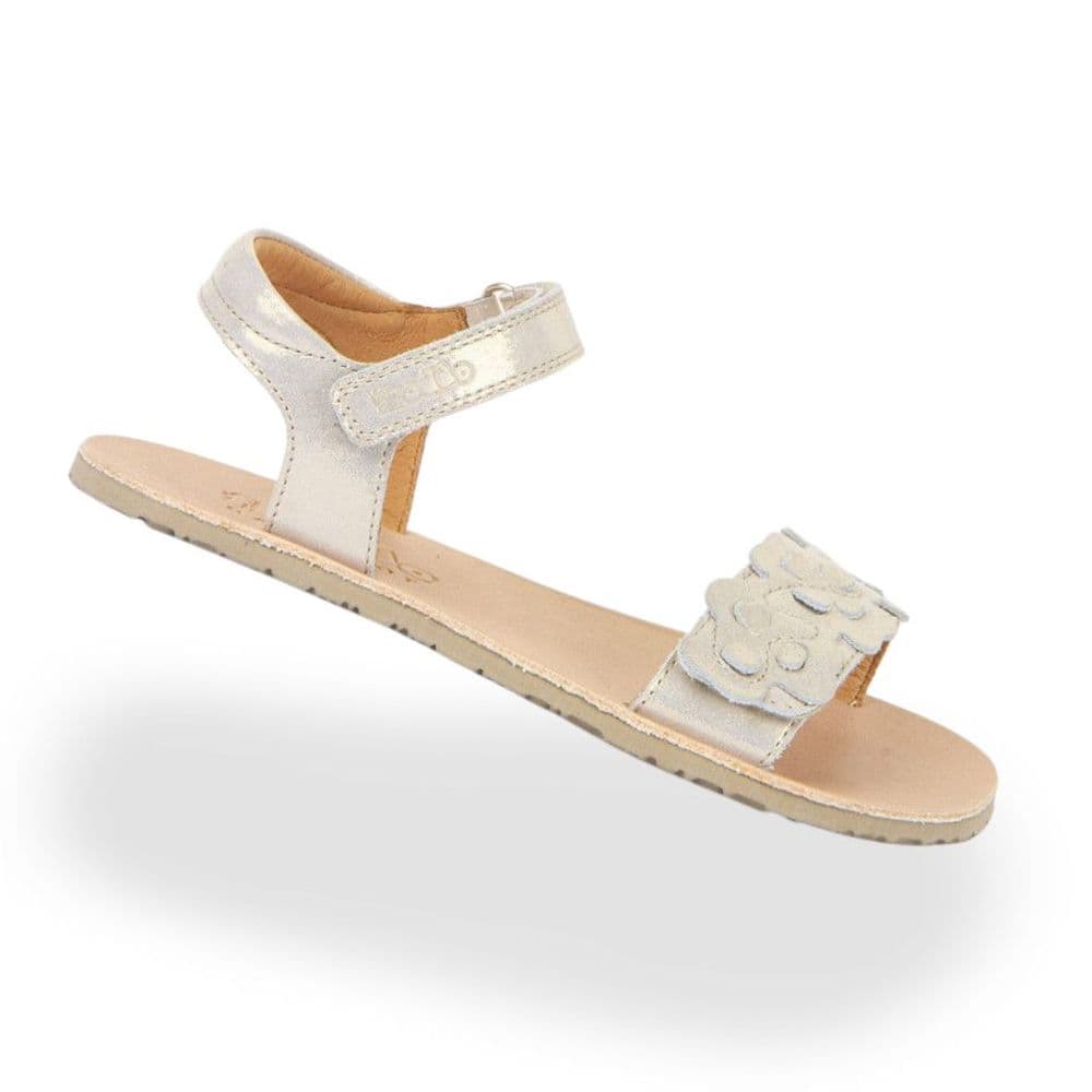Froddo Barefoot Flexy Sandals Flowers Gold Shine | Flexible Kids Sandals