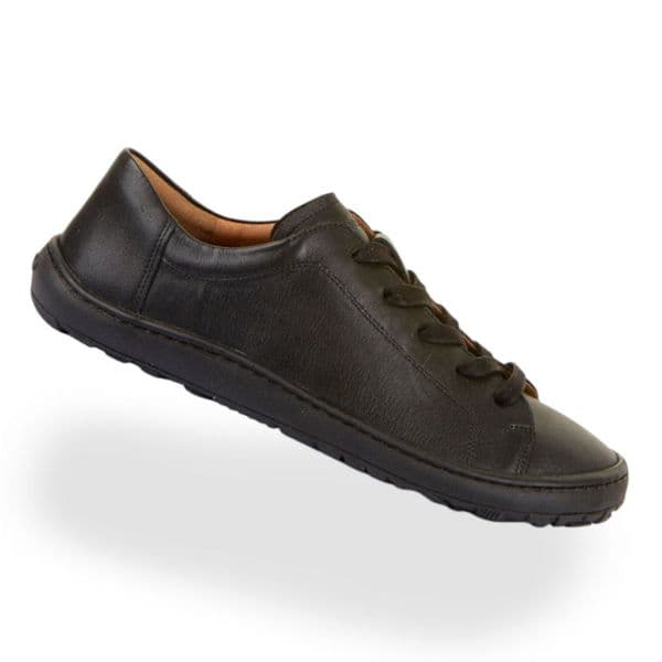 Froddo Barefoot Laces Leather Shoes Black  | Flexible Kids Shoes