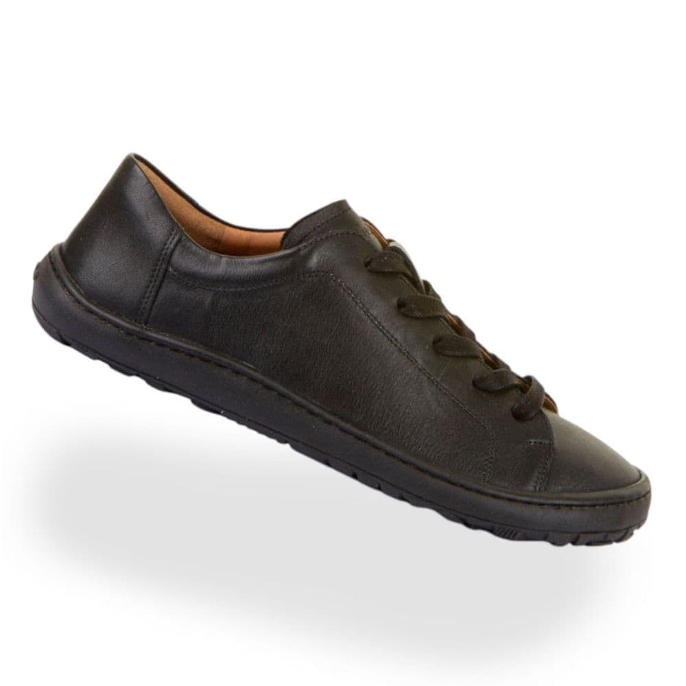 Froddo Barefoot Laces Leather Shoes Black  | Flexible Kids Shoes