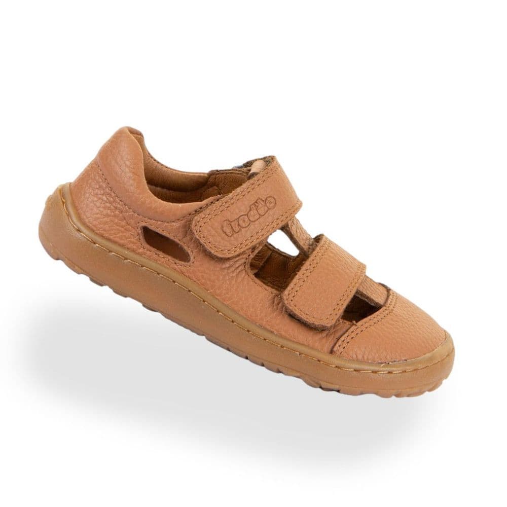 Froddo Barefoot Leather Sandals Cognac  | Flexible Kids Sandals