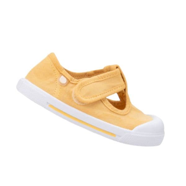 Igor Wide Canvas Pepito Barefoot Shoes - Mustard