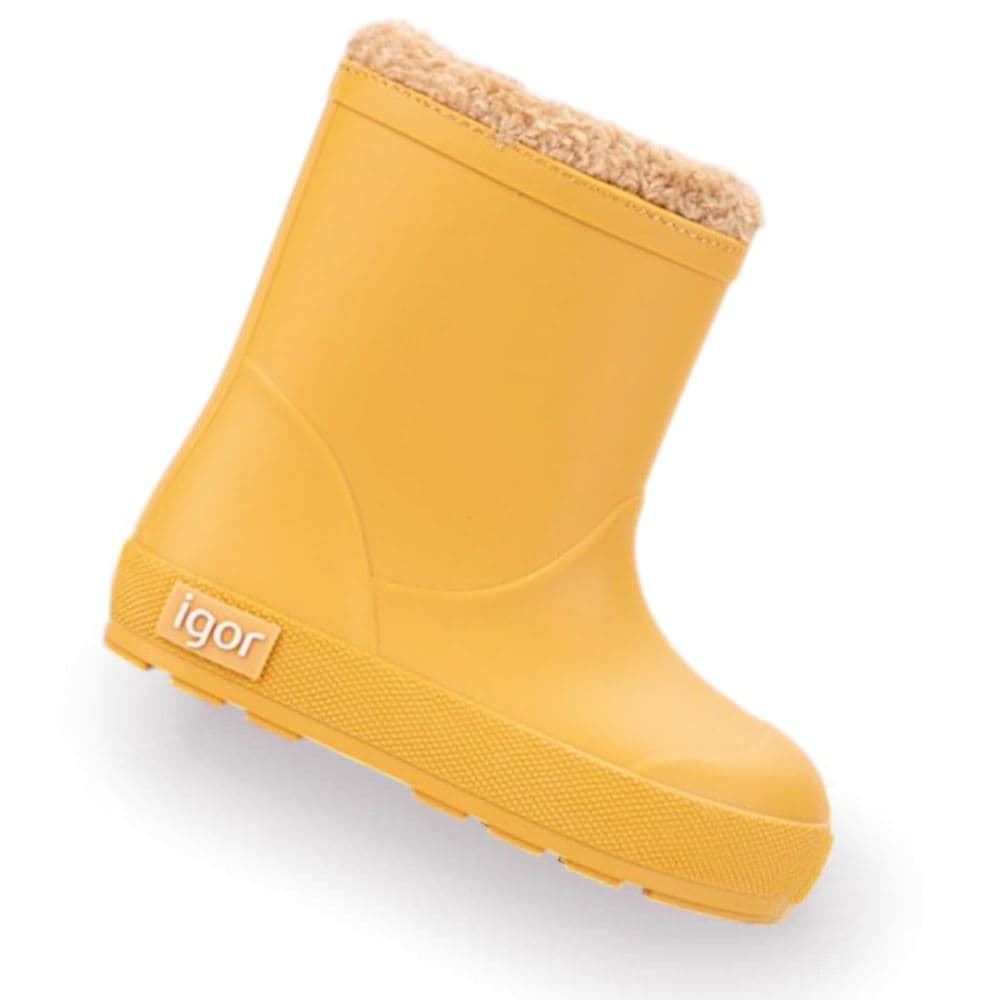 Igor Yogi Warm-Lined Flexible Wellies Yellow